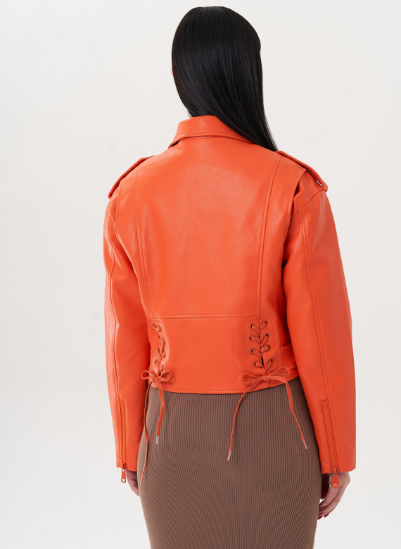 Укороченная куртка с английским воротником