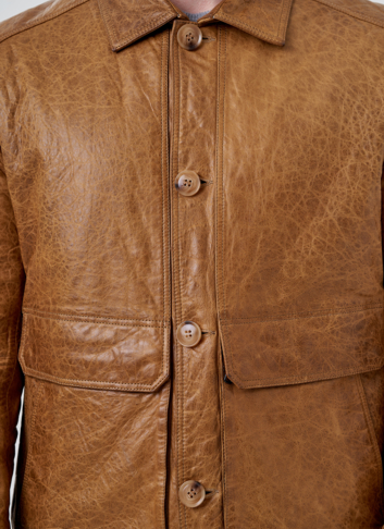 Мужская кожаная куртка 