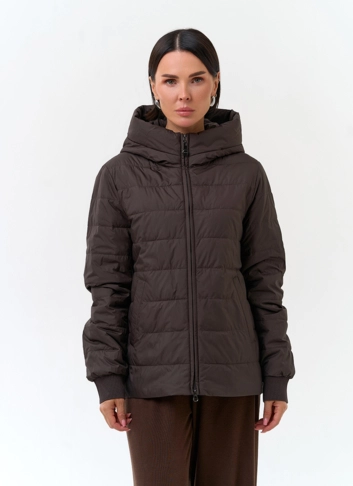 Женская куртка накидка с капюшоном