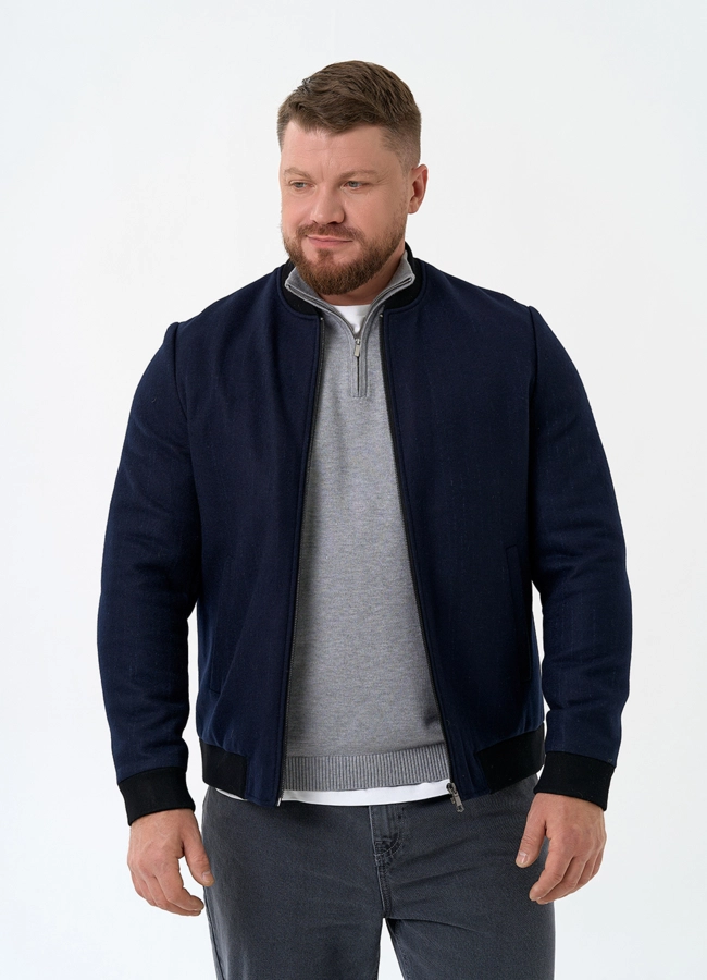 Мужское укороченное пальто бомбер модель № 32894 универмаг малина