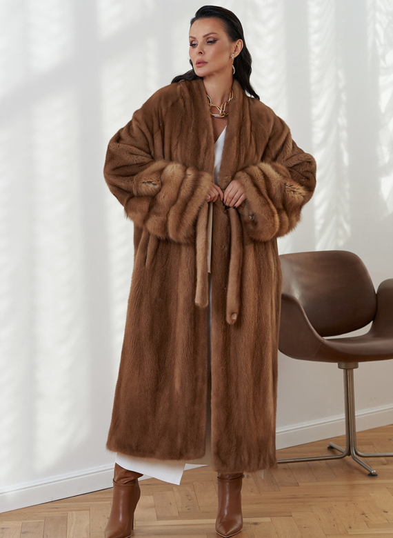 Женская шуба из скандинавской норки